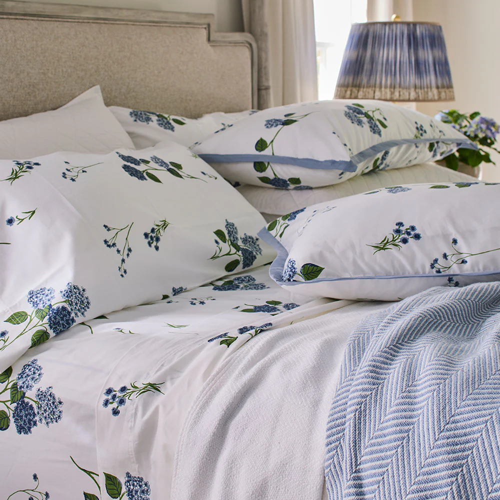 Hydrangea Print Flat Sheet - Image 3