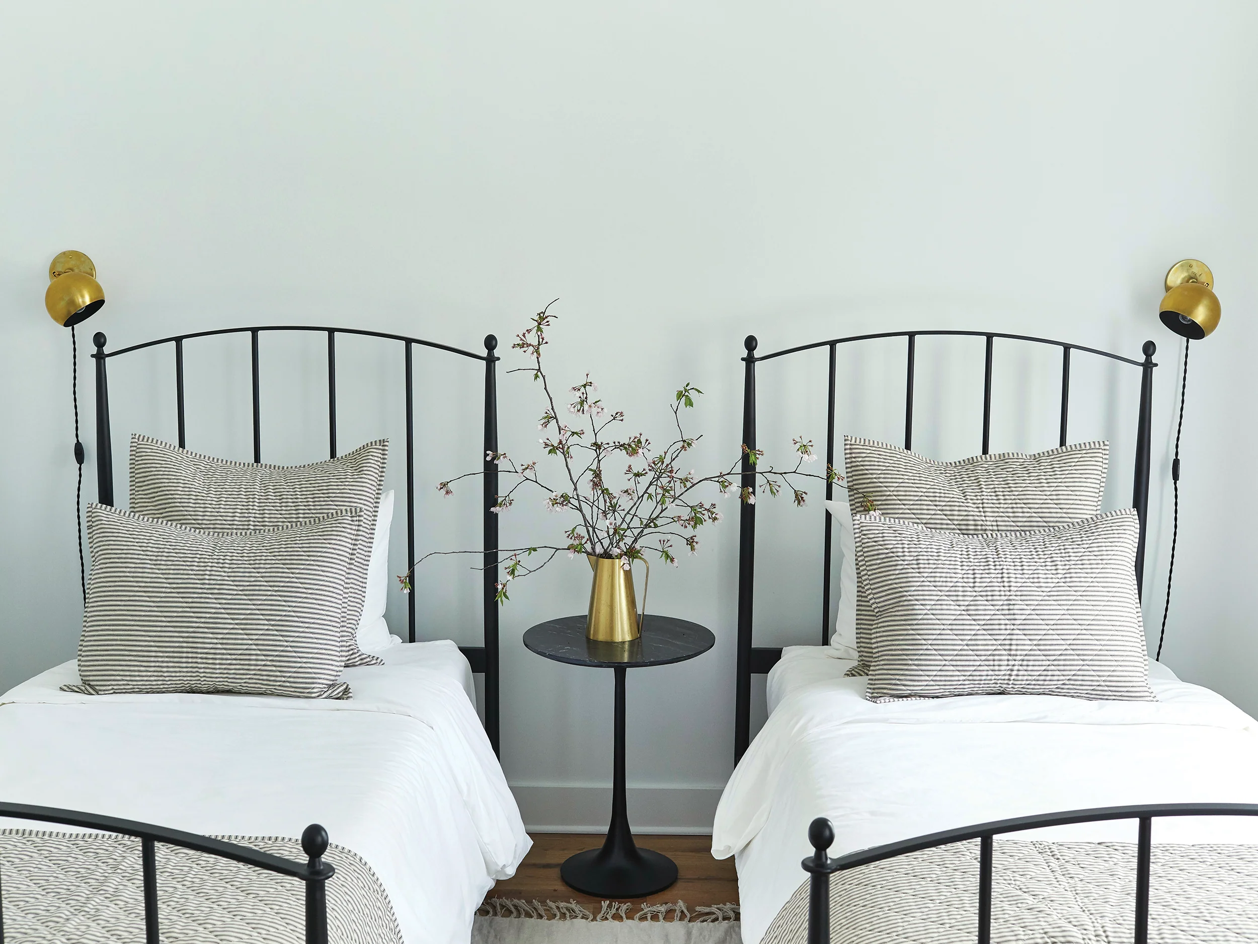 Ticking Stripe Quilted Pillow Sham - Image 4